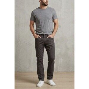 Lucky Brand Pants 121 Slim Straight 5 Pocket Men Size 32 x 32 Brown Stretch